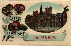 Une pensée de Paris 4e - Hotel de Ville à Paris 4e