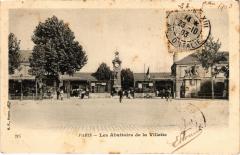Carte postale ancienne Les Abattoirs de la Villette
                                                                     à Paris 19e
                                