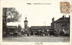 Carte postale ancienne Abattoirs de la Villette
                                                                     à Paris 19e
                                