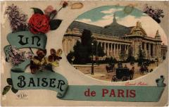 Carte postale ancienne Un Baiser de Paris (8e) - Le Grand Palais
																	 à Paris 8e
								