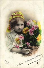 Je vous envoie ces fleurs de Paris