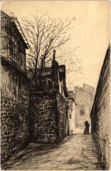 Montmartre - Coin de la rue Saint-Vincent à Paris 18e