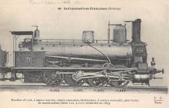 Train - Les Locomotives Francaises (Orleans) - Machine N°1106 A Vapeur Satur