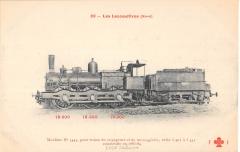 Train - Les Locomotives (Nord) - Machine N°3445 Pour Train De Voyageurs