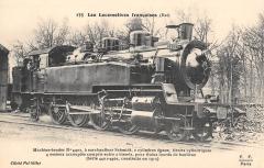 Train - Les Locomotives Francaises (Est)  - Machine Tender N°4402 -
													France
												