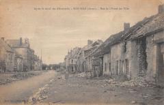 Apres Le Recul Des Allemands - Sissonne - Rue De L'Hotel De Ville à Sissonne