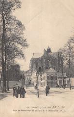 Saint Quentin - Rue De Ramicourt Et Abside De La Basilique à Saint-Quentin