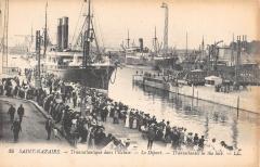 Saint Nazaire - Transatlantique Dans L'Ecluse - Le Depart à Saint-Nazaire