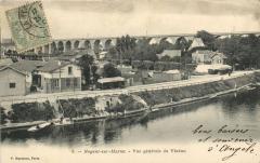 Nogent sur Marne-Vue générale du Viaduc à Nogent-sur-Marne