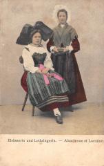 Elsasserin Und Lothringerin - Alsacienne Et Lorraine