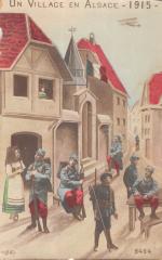 Patriotique - Un Village En En Alsace - Illustrateur -
													67 Bas Rhin
												