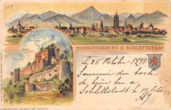 Hohkonigsburg And Schlettstadt - Annee 1898 -
													67 Bas Rhin
												