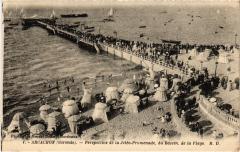 Arcachon perspective de la Jetee Promenade