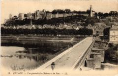 Chinon vue generale du chateau à Chinon