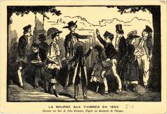 Paris (8e) La Bourse aux Timbres en 1860 à Paris 8e