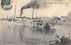 Trouville - Depart Du Bateau Du Havre