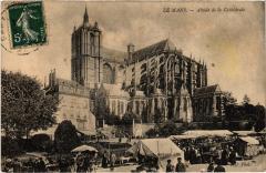 Le Mans Abside de la Cathedrale au Mans