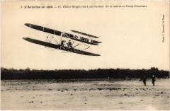 Camp d'Auvours M. Wilbur Wright vole a une hauteur