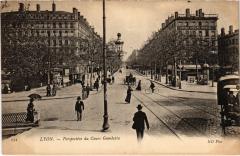 Lyon - Perspective du Cours Gambetta à Lyon