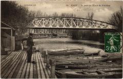 Caen - Le pont de l'Ecole de Natation à Caen