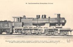 Les Locomotives Francaises - Orleans - Machine N°4065 A Vapeur Saturee