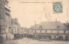 Nonancourt - Place De L'Eglise Et Le Marche