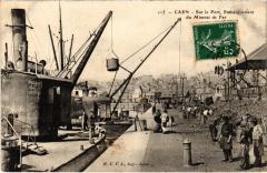 Caen - Sue le Port - Embarquement du Minerai de Fer à Caen