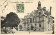 Vincennes-Hotel de Ville, facade nord à Vincennes