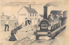 Nievre - Cpa Illustrateur - Legendes De Saint Saulge - Le Tacot à Saint-Saulge