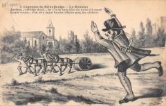 Nievre - Cpa Illustrateur - Legendes De Saint Saulge - Le Rouleau à Saint-Saulge