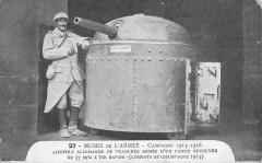 Combats De Champagne - Coupole Allemande De Tranchee