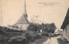 Ermenonville La Grande - L'Eglise Et Le Cimetiere - cliché pas courant -
																					28120 Ermenonville-la-Grande
																			