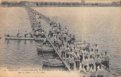 Angers - Construction D'Un Pont De Bateaux Sur La Loire à Angers
