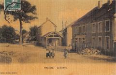 Athesans - Le Centre - cpa toilée