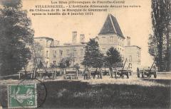 Villersexel - L'Artillerie Allemande Devant Les Ruines à Villersexel