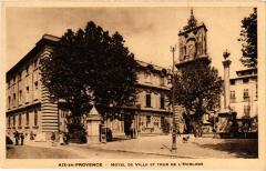 Aix-en-Provence-Hotel de Ville et Tour de l'Horloge à Aix-en-Provence