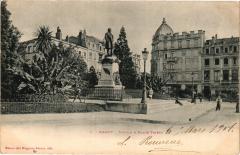 Nancy-Statue & Place Thiers à Nancy