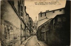 Carte postale ancienne Montmartre - Rue Saint-Rustique
                                                                     à Paris 18e
                                