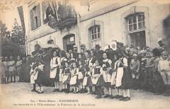 Dannemarie - Les Autorites De La Ville Attendant Le President à Dannemarie