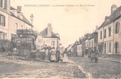 Montigny Lencoup - La Fontaine Et La Rue De Provins à Montigny-Lencoup