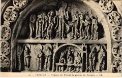 Vezelay Tympan du Portail de gauche du Narthex -
													89 Yonne
												