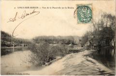 L'Isle sur Serein vue de la Passerelle à L'Isle-sur-Serein