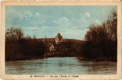 Cravant vue sur l'Yonne et eglise
