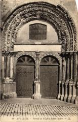Avallon Portail de l'Eglise Saint-Lazare à Avallon