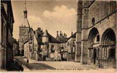 Avallon Portail de Saint-Lazare et le Beffroi à Avallon