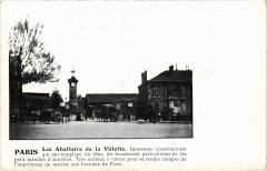 Carte postale ancienne Les Abattoirs de la Villette
                                                                     à Paris 19e
                                