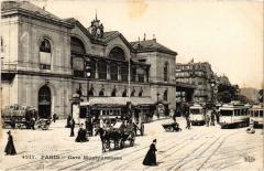 Carte postale ancienne Gare Montparnasse
                                                                     à Paris 6e
                                