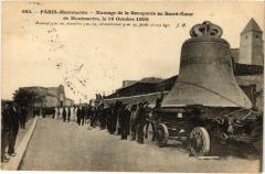 Carte postale ancienne Montage de la Savoyarde au Sacré-Coeur de Montmartre le 16 Octobre 1895
																	 à Paris 18e
								