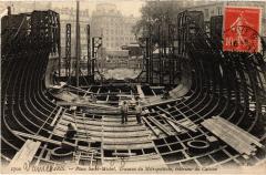 Paris Travaux du Métropolitain Place Saint-Michel