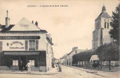 Quincy - L'Eglise Et La Rue Carnot